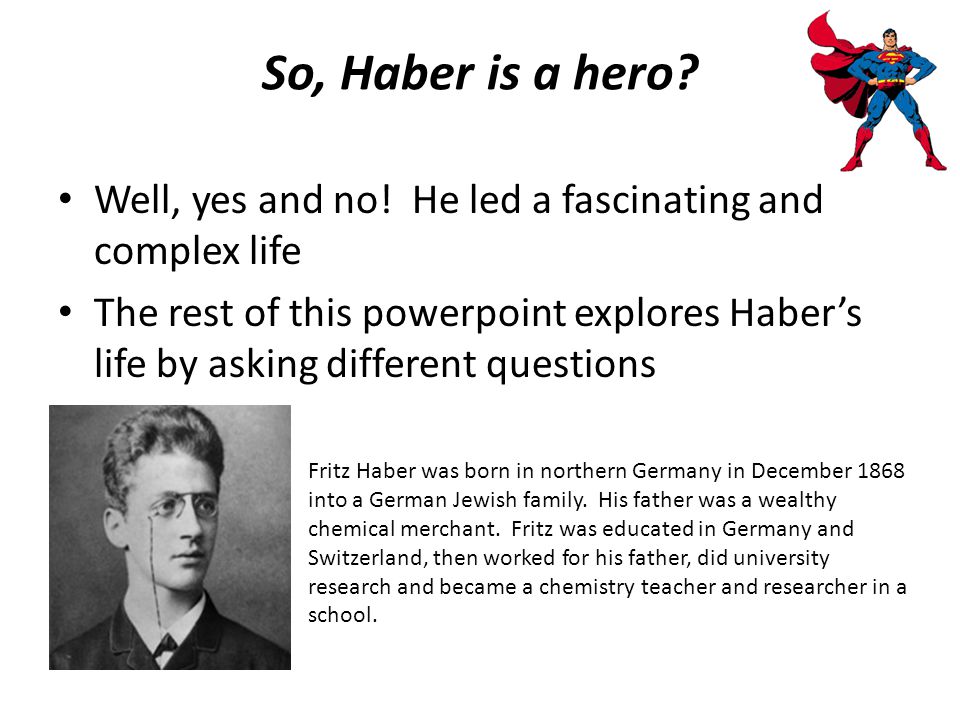 Fritz Haber’s Experiments in Life and Death